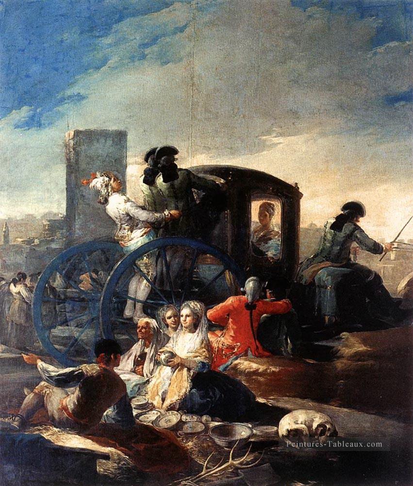 Le vendeur de vaisselle romantique moderne Francisco Goya Peintures à l'huile